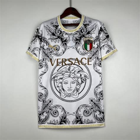 maglia italia versace bianca|VERSACE Italia .